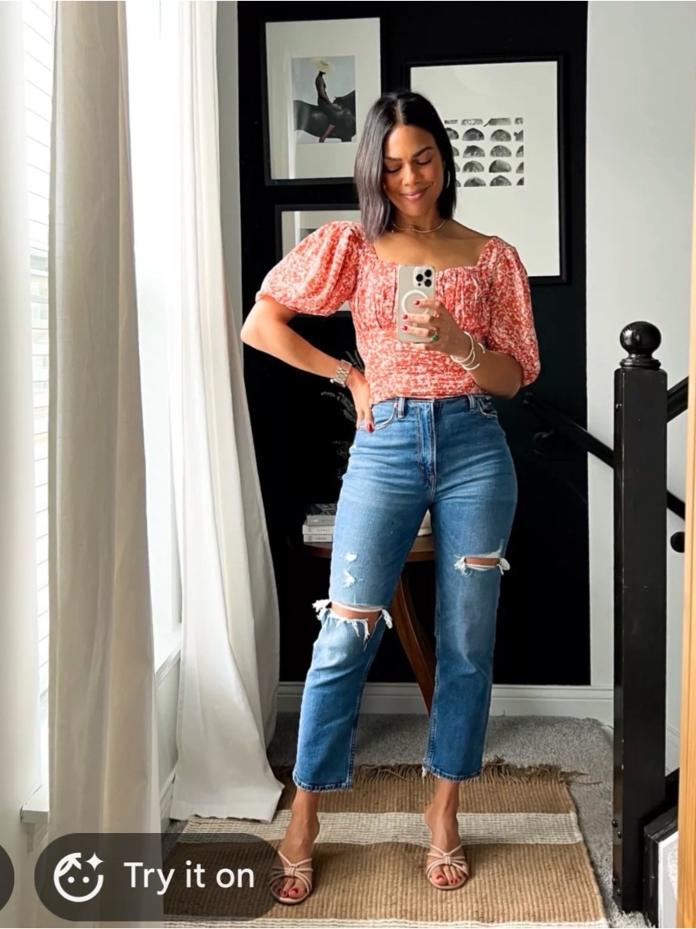 Abercrombie ankle straight jeans